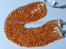 Fanta Spessartite Faceted Oval Shape Beads